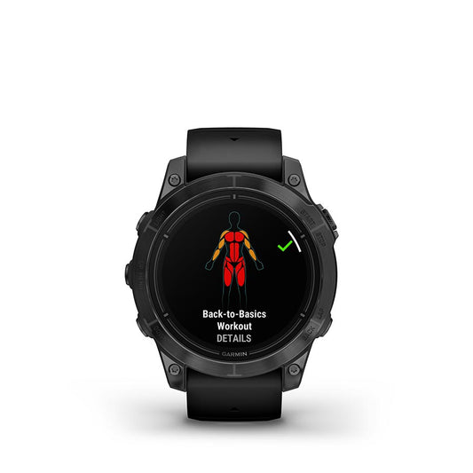 Garmin, Epix Pro Std. Edition 47mm, Watch, Watch Color: Slate Grey, Wristband: Black - Silicone