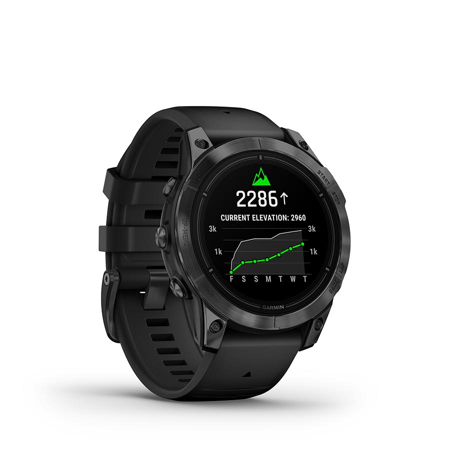 Garmin, Epix Pro Std. Edition 47mm, Watch, Watch Color: Slate Grey, Wristband: Black - Silicone