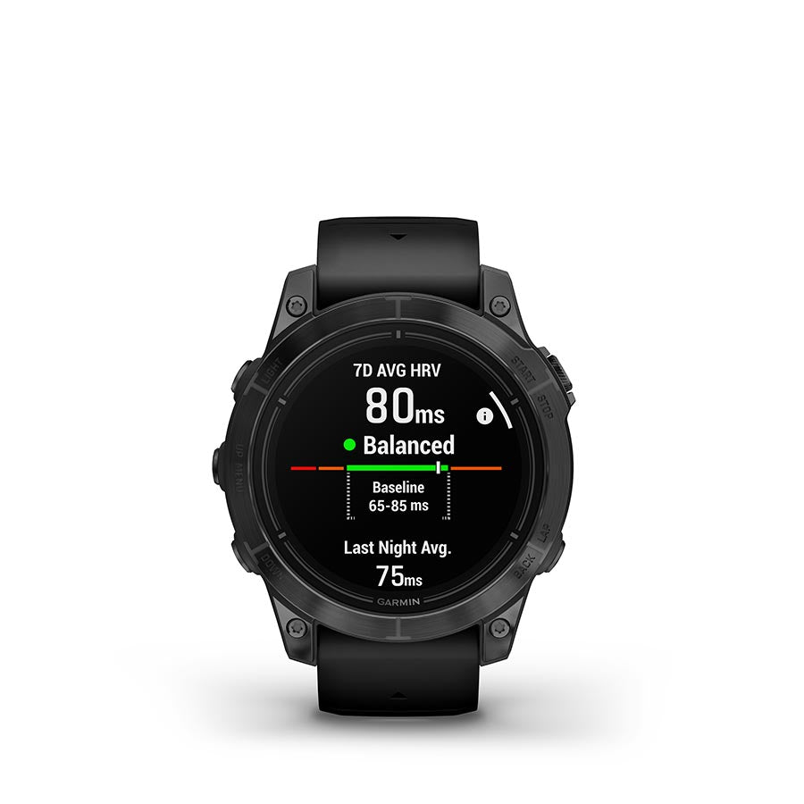 Garmin, Epix Pro Std. Edition 47mm, Watch, Watch Color: Slate Grey, Wristband: Black - Silicone