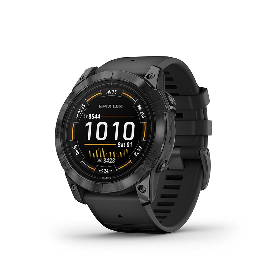 Garmin, Epix Pro Std. Edition 51mm, Watch, Watch Color: Slate Grey, Wristband: Black - Silicone