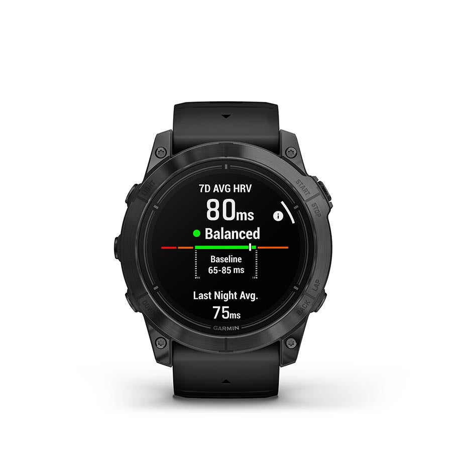 Garmin, Epix Pro Std. Edition 51mm, Watch, Watch Color: Slate Grey, Wristband: Black - Silicone