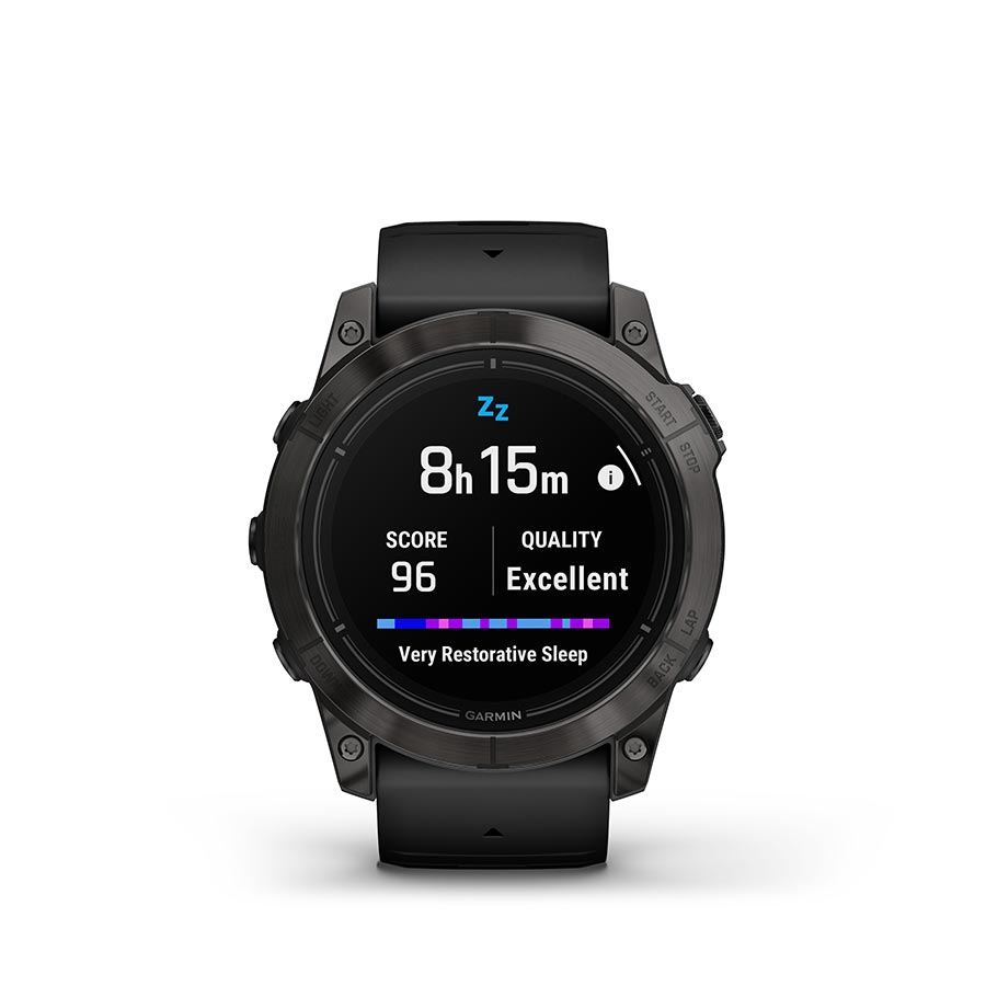 Garmin, Epix Pro Sapphire Edition 51mm, Watch, Watch Color: Titanium, Wristband: Black - Silicone