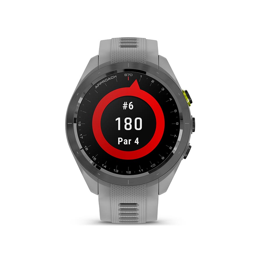 Garmin, Approach S70S, Watch, Watch Color: Grey, Wristband: Grey - Silicone