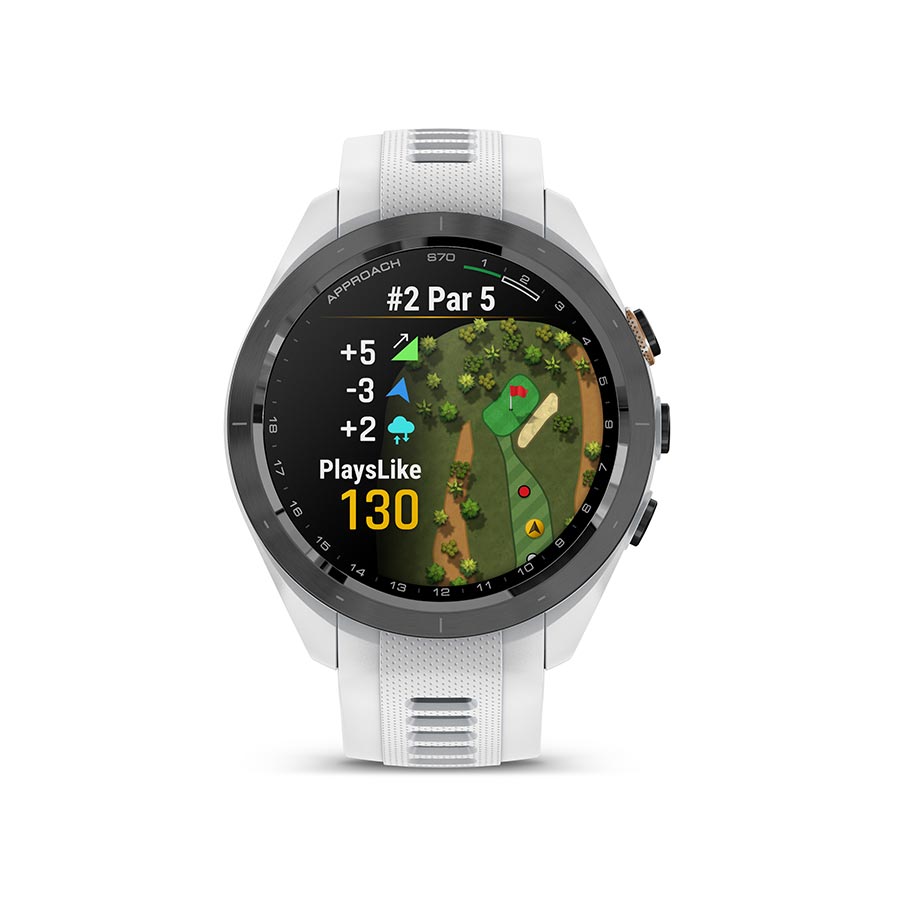 Garmin, Approach S70S, Watch, Watch Color: Grey, Wristband: Grey - Silicone