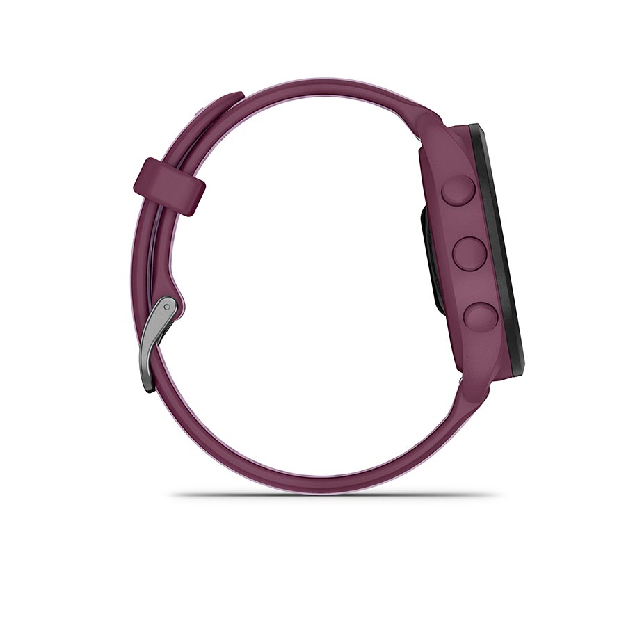 Garmin, Forerunner 165 Music, Watch, Watch Color: Berry, Wristband: Lilac - Silicone