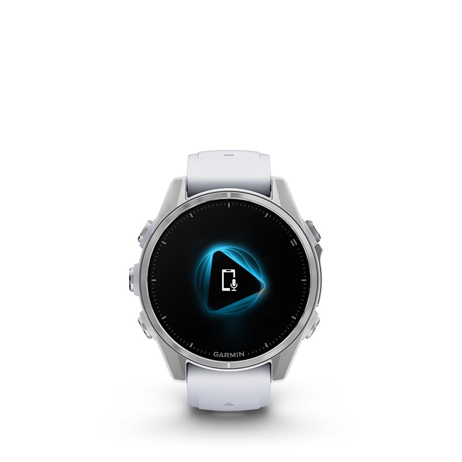 Garmin, fenix 8 AMOLED 43mm, Watch, Watch Color: Silver, Wristband: Whitestone - Silicone