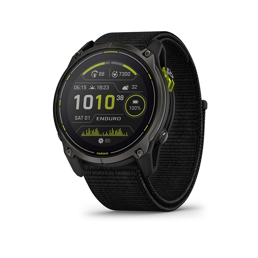 Garmin, Enduro 3, Watch, Watch Color: Black, Wristband: Black - Silicone