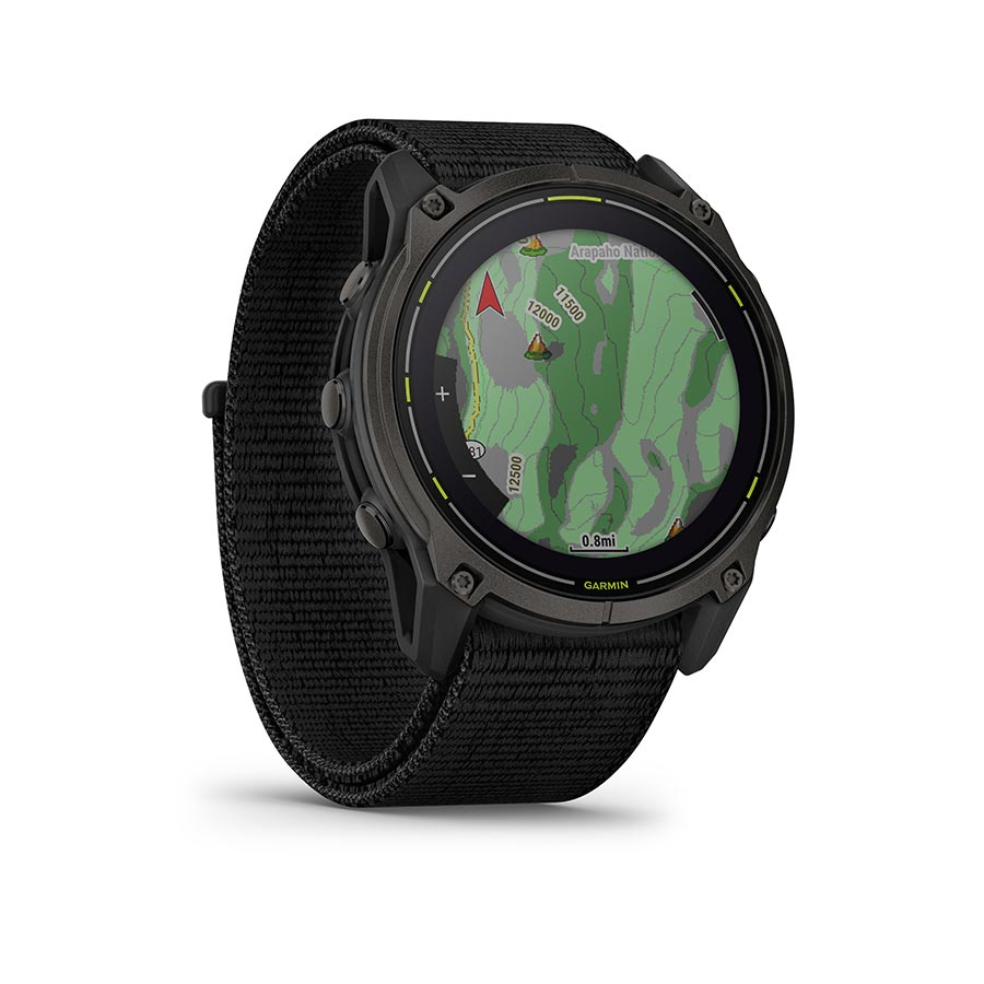 Garmin, Enduro 3, Watch, Watch Color: Black, Wristband: Black - Silicone