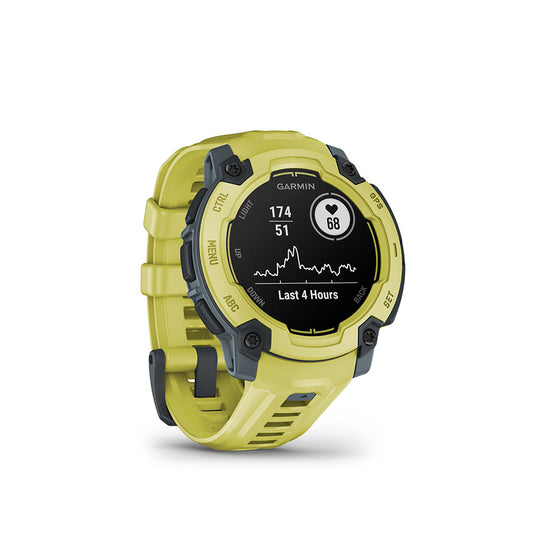 Garmin, Instinct E 45mm, Watch, Watch Color: Electric Lime, Wristband: Electric Lime - Silicone