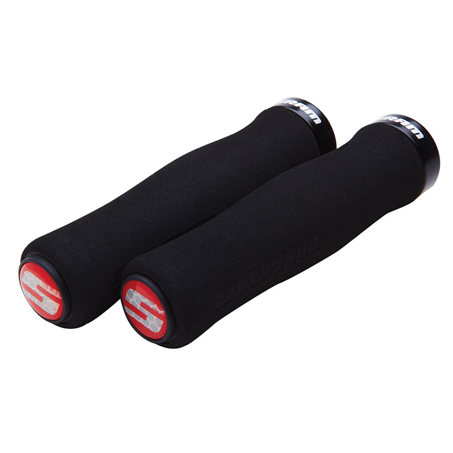 SRAM, Contour Foam Locking, Grips, Pair, Black/Black