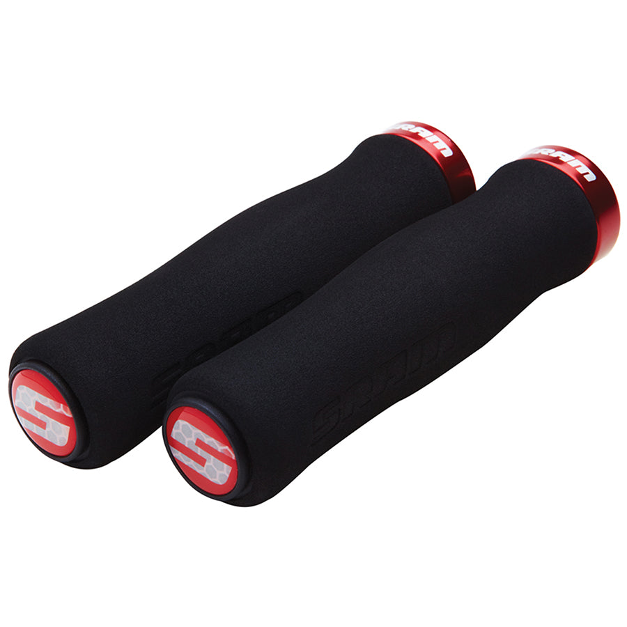 SRAM, Contour Foam Locking, Grips, Pair, Black/Black