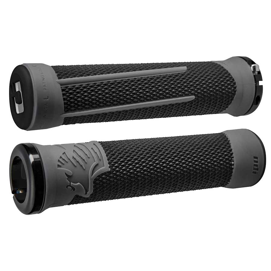 ODI, AG-2 Signature, Grips, 135mm, Black/Graphite/Black, Pair