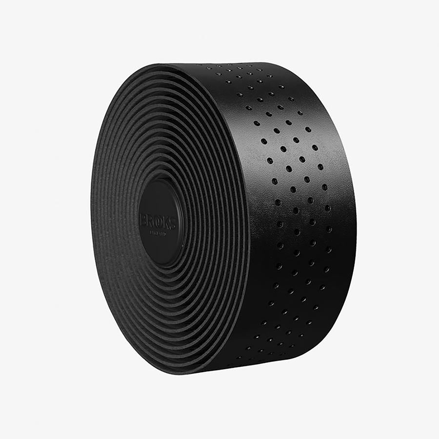 Brooks, Perforated Leather Bar Tape, Handlebar Tape, Black