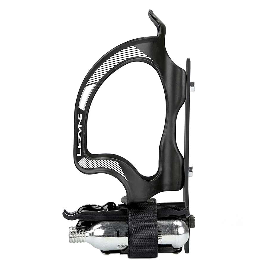 Lezyne, Flow Storage Adapter, Bottle Cage Mount, V5 tool, matrix levers, twin speed head, 2x 20g CO2 included