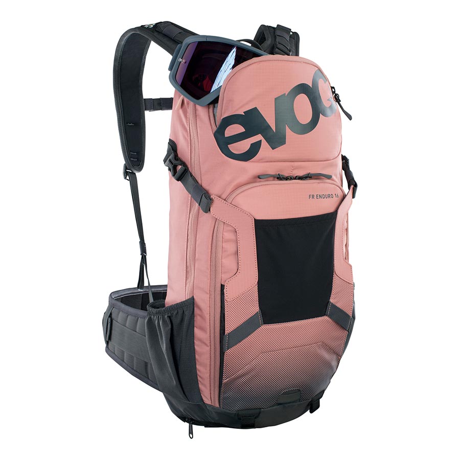 EVOC, FR Enduro, Protector backpack, 16L, Dusty Pink/Carbon Grey, ML