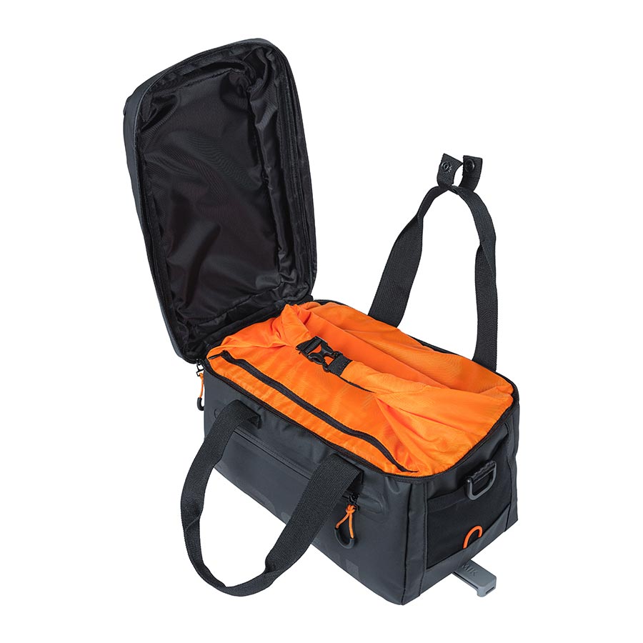 Basil, Miles MIK, Trunk Bag, 7L, Black/Orange