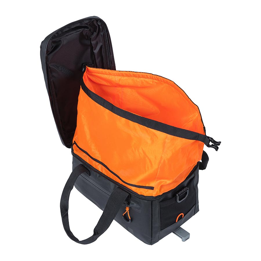 Basil, Miles MIK, Trunk Bag, 7L, Black/Orange