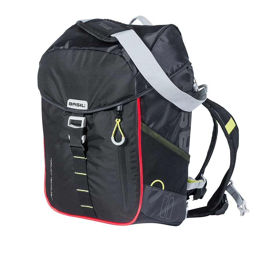 Basil, Miles, Backpack, Nordlicht Technology, 17L, Black/Lime