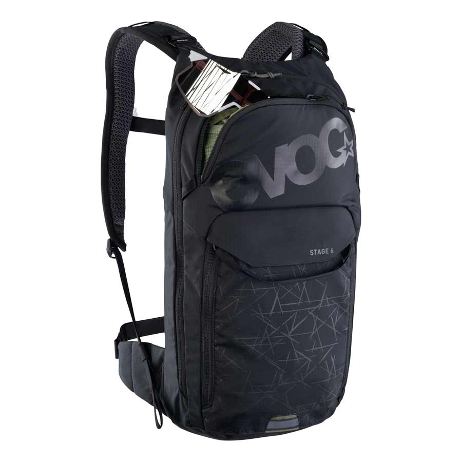 EVOC, Stage 6 + 2L Bladder, Hydration Bag, Volume: 6L, Bladder: Included (2L), Black