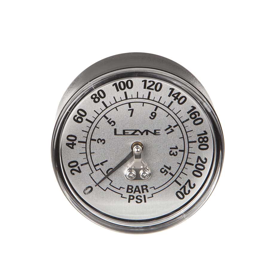 Lezyne, Floor Pumps Gauge, 1.5'', 160psi (for Steel Travel Floor Drive)