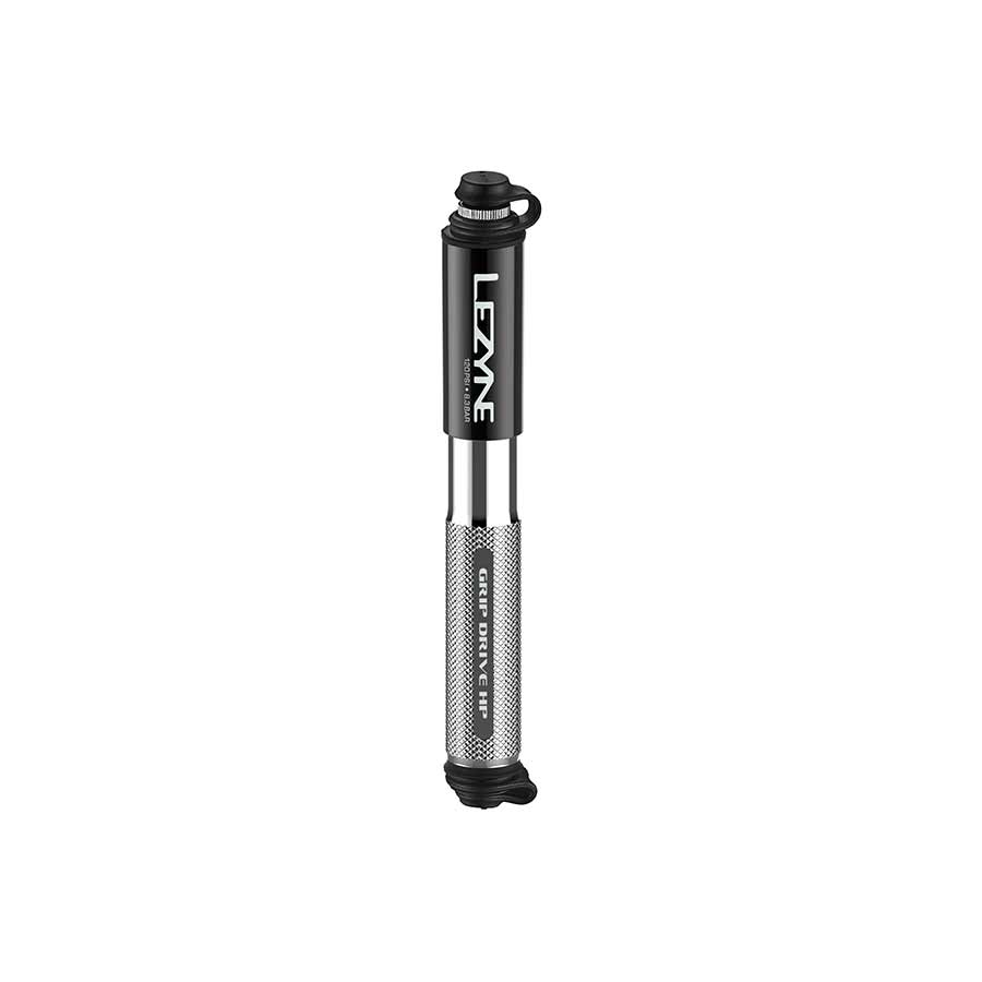 Lezyne, Grip Drive HP, Pump, ABS Flip Chuck, 120PSI, Black, 185mm