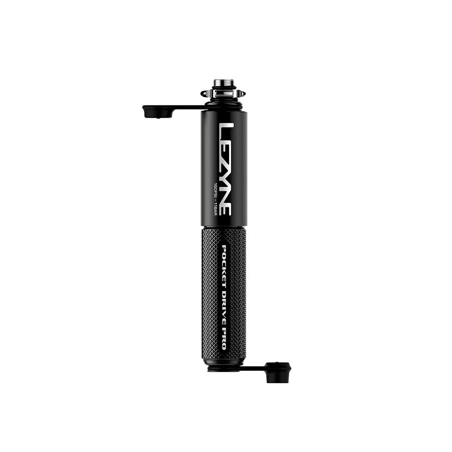 Lezyne, Pocket Drive Pro, Pump, 140mm, 160psi, ABS flip chuck, Black