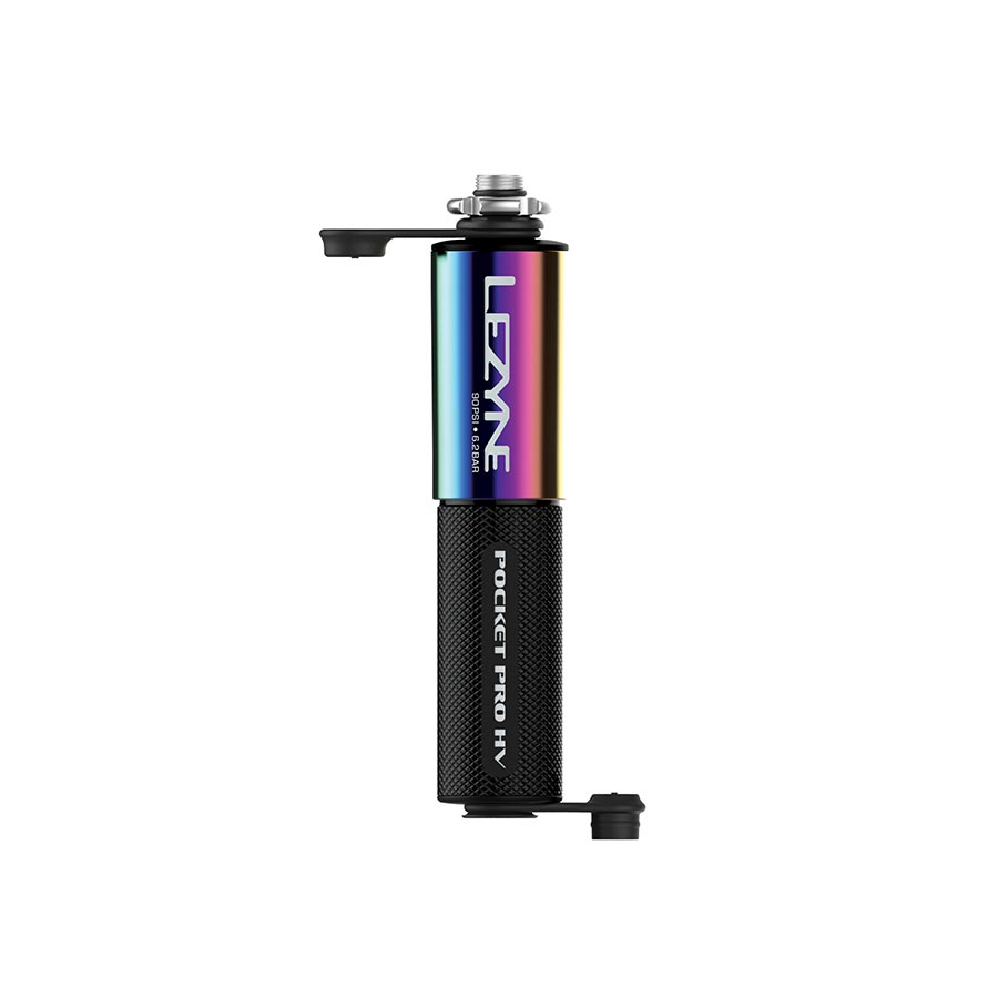 Lezyne, Pocket Drive HV, Pump, 147mm, 90psi, ABS flip chuck, Multicolor