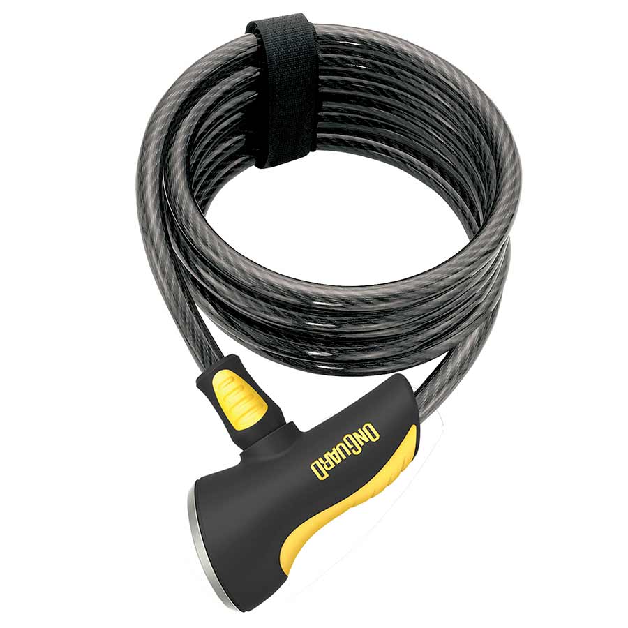 OnGuard, Doberman 8029, Coil cable with key lock, 10mm x 185cm (10mm x 6')