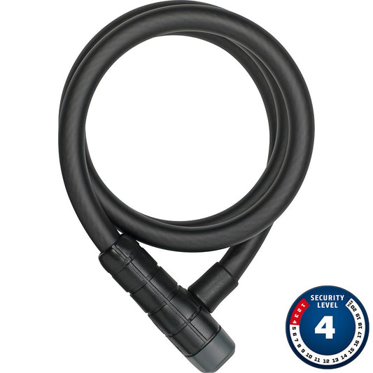 Abus, 6412K, Cable lock, Key, 12mm, 85cm, Black