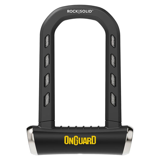 Onguard, RockSolid, U-Lock, Key, 90x175mm, 3.55''x6.90'', Thickness in mm: 14mm, Black