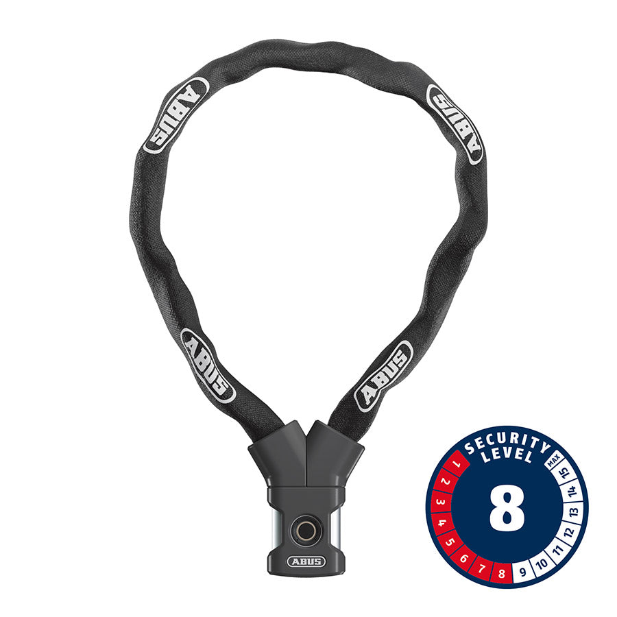 Abus, Yardo, Chain Lock, Fingerprint, 7mm, 110cm, 3.6', Black