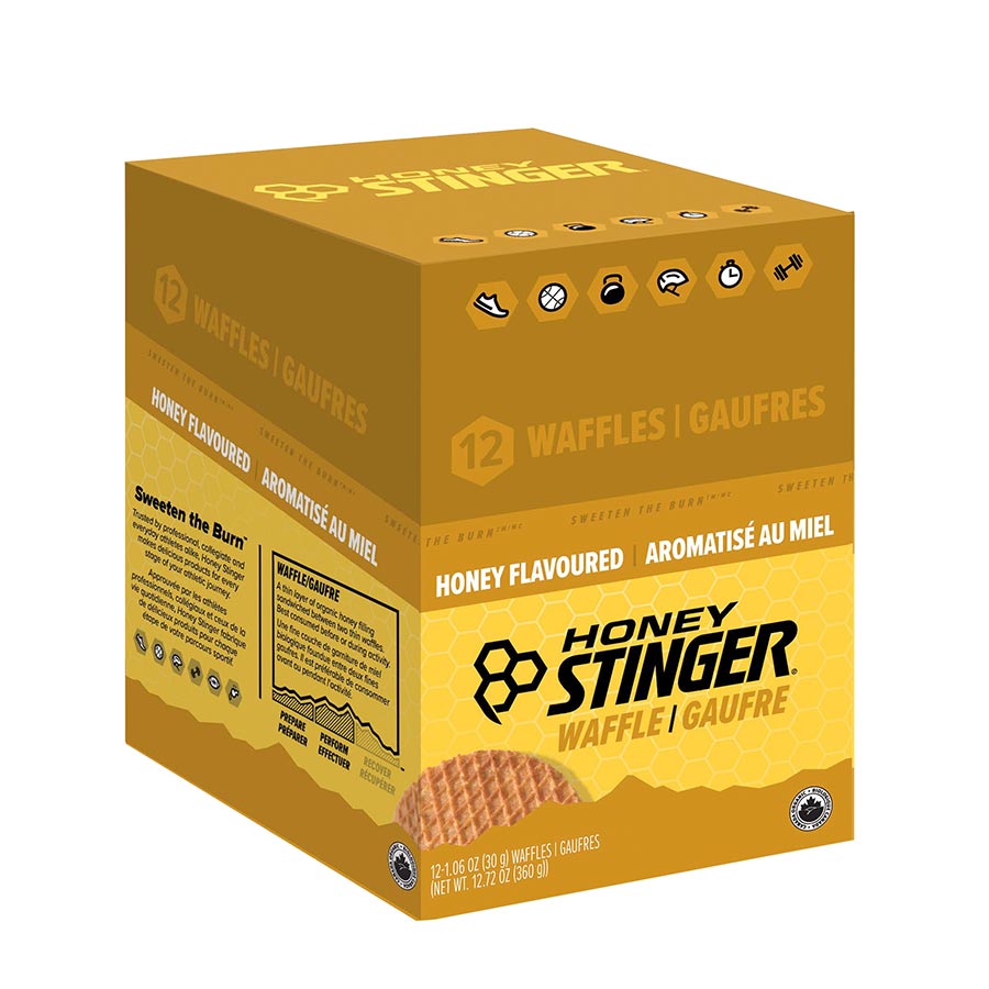 Honey Stinger, Organic Waffles, Bars, Honey, 12pcs