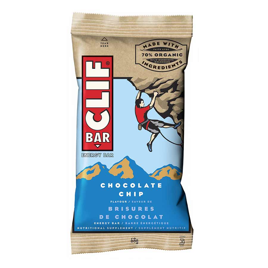 Clif, Energy bars, Chocolate Chip, 12pcs