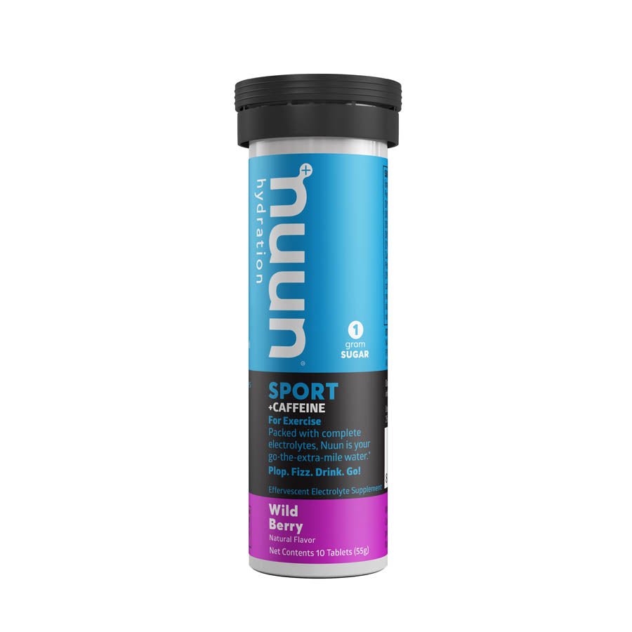 Nuun, Sport with Caffeine, Drink Mix, Wild berry, Box of 8, 10 servings