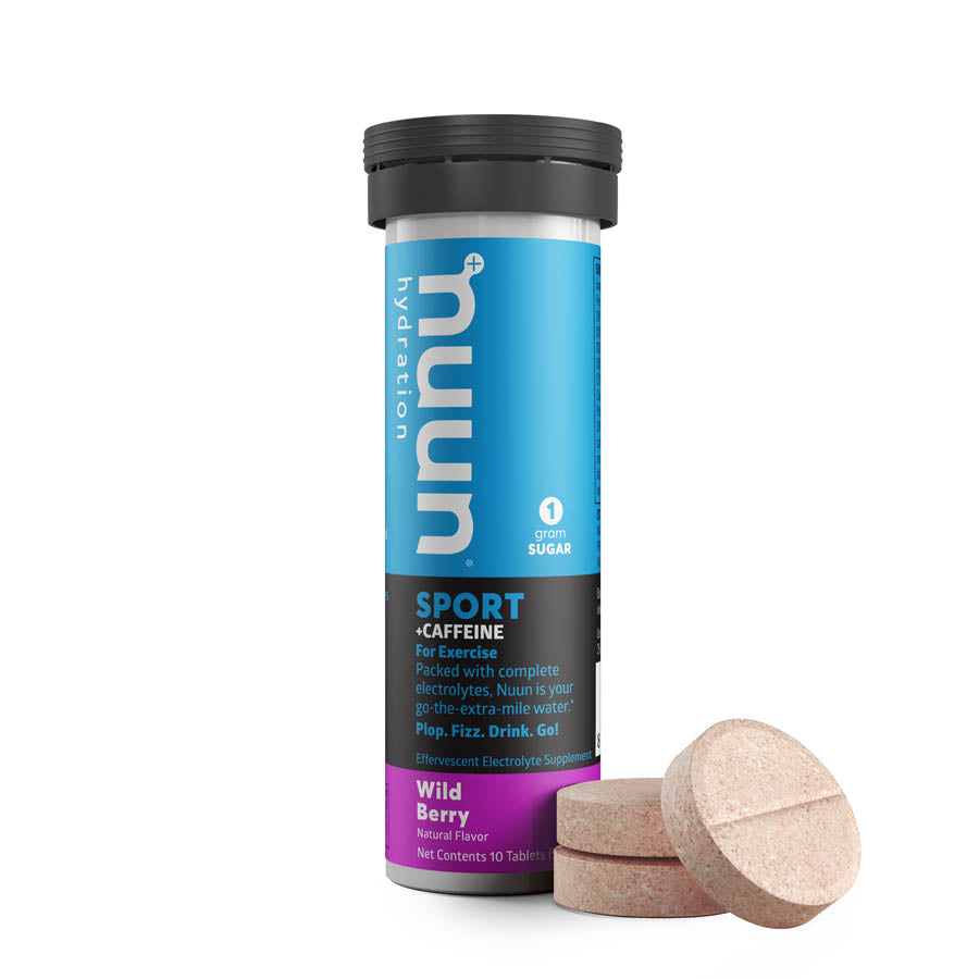 Nuun, Sport with Caffeine, Drink Mix, Wild berry, Box of 8, 10 servings