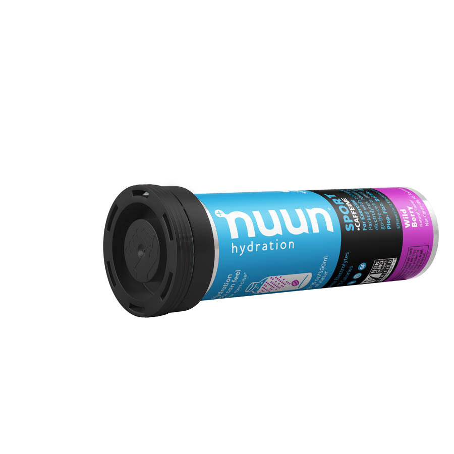 Nuun, Sport with Caffeine, Drink Mix, Wild berry, Box of 8, 10 servings