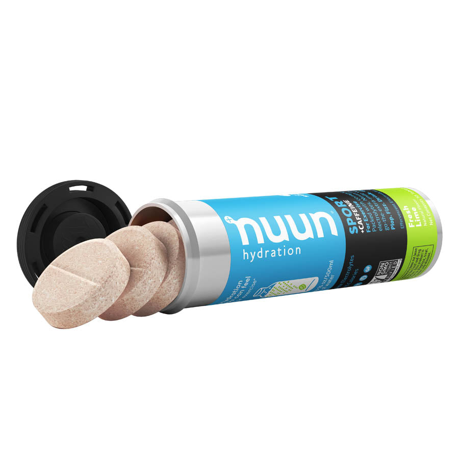 Nuun, Sport with Caffeine, Drink Mix, Wild berry, Box of 8, 10 servings