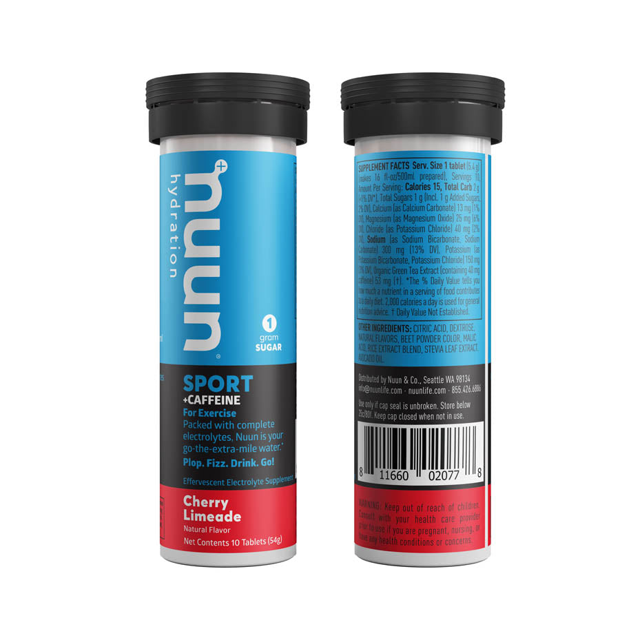 Nuun, Sport with Caffeine, Drink Mix, Wild berry, Box of 8, 10 servings