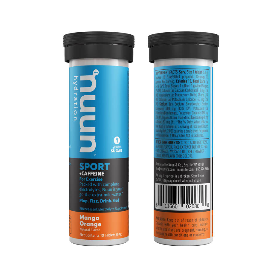 Nuun, Sport with Caffeine, Drink Mix, Wild berry, Box of 8, 10 servings