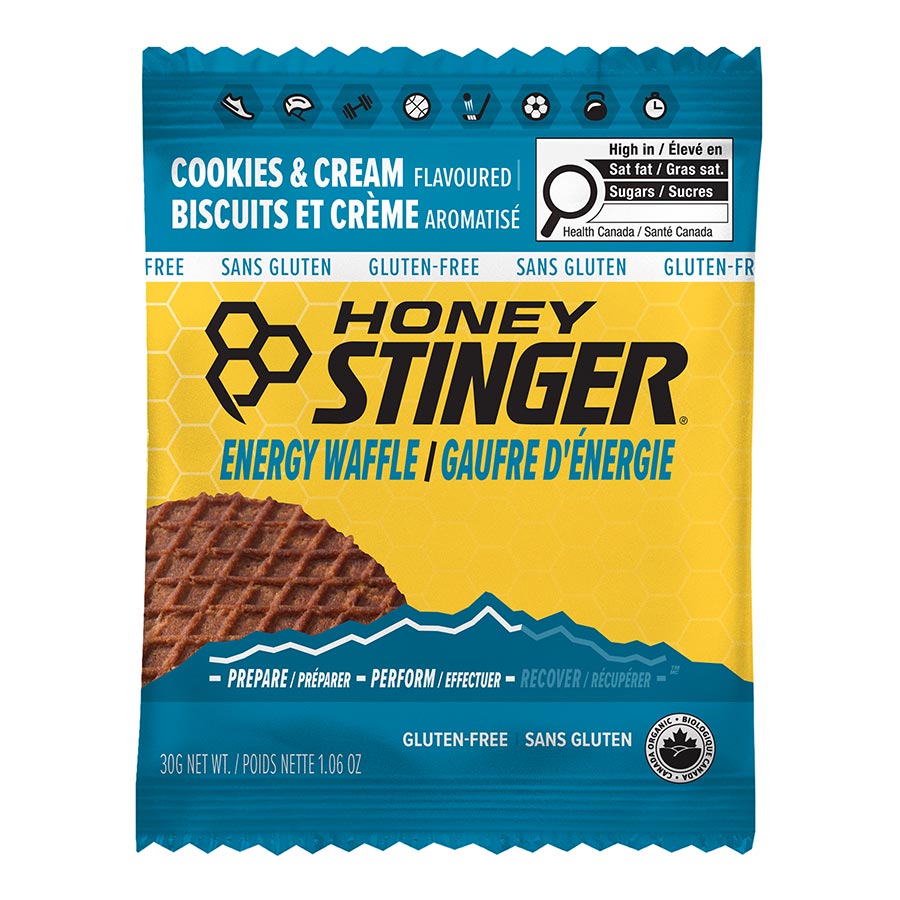 Honey Stinger, Organic Gluten Free Waffles, Bars, Salted caramel, 12pcs