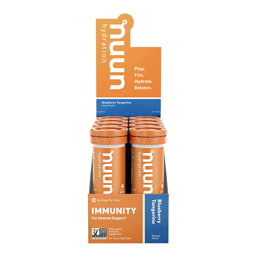 Nuun, Immunity, Drink Mix, Blueberry/tangerine, Box of 8, 10 servings