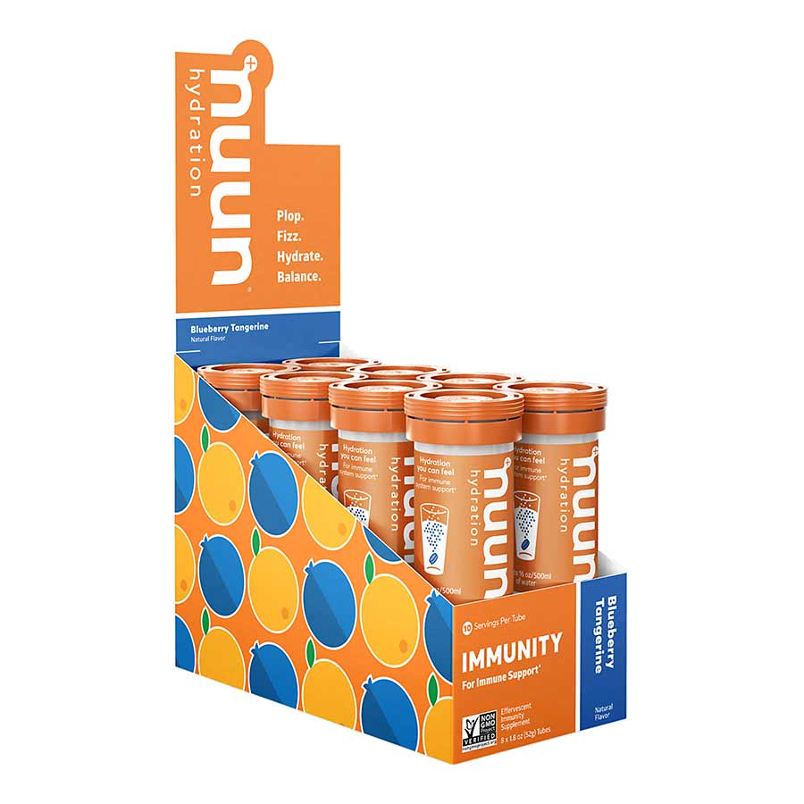 Nuun, Immunity, Drink Mix, Blueberry/tangerine, Box of 8, 10 servings