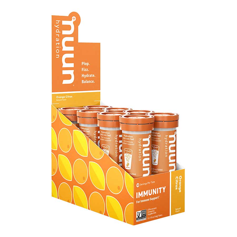 Nuun, Immunity, Drink Mix, Blueberry/tangerine, Box of 8, 10 servings