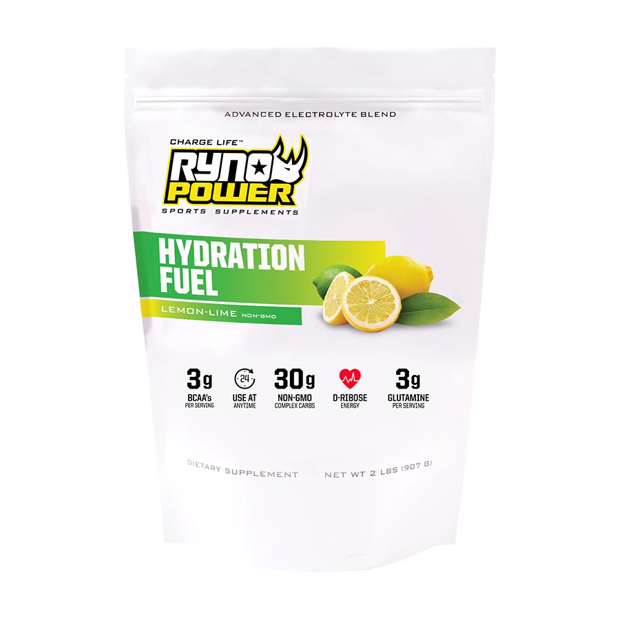 Ryno Power, Hydration Fuel, Drink Mix, Lemon Lime, Pouch, 20 servings