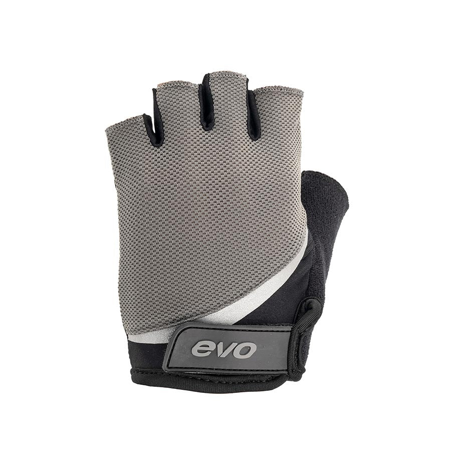 EVO, Palmer Pro Gel, Short Finger Gloves, Black/Gray, L, Pair