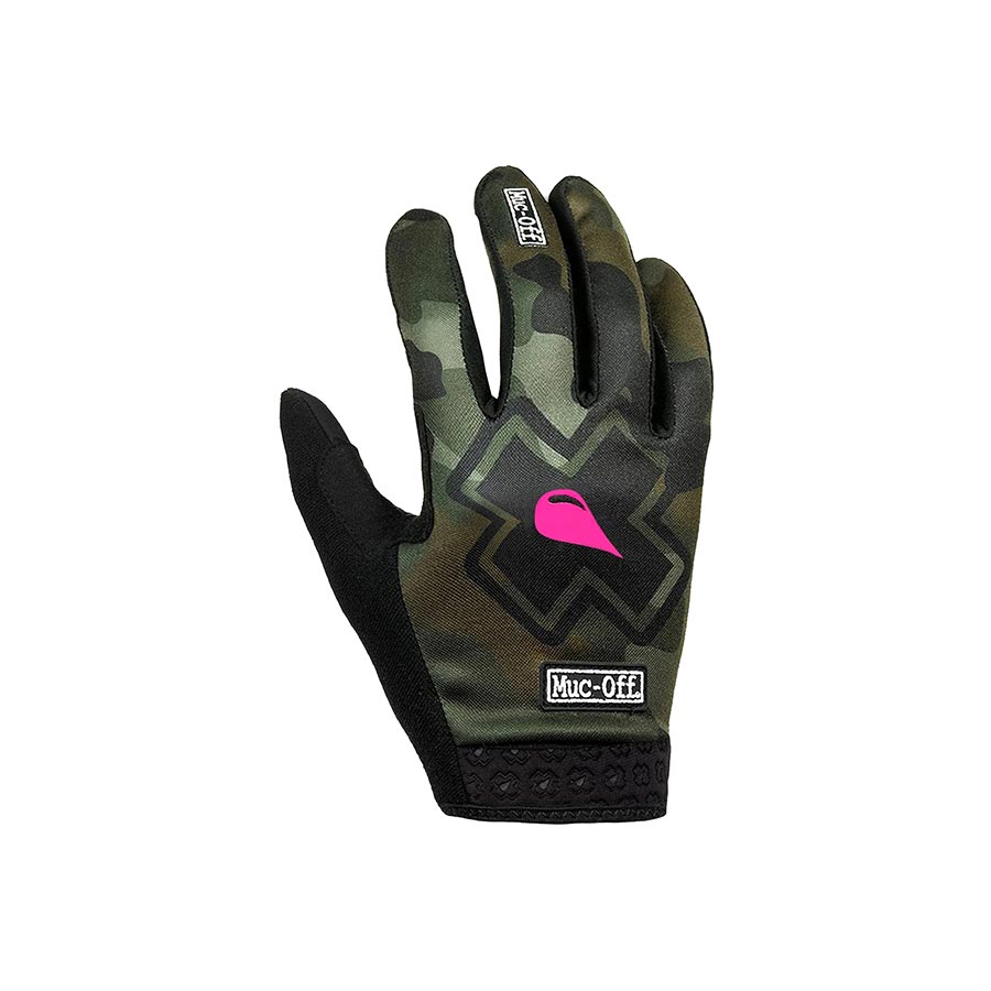 Muc-Off, Youth Rider, Full Finger Gloves, Camo, JL, Pair