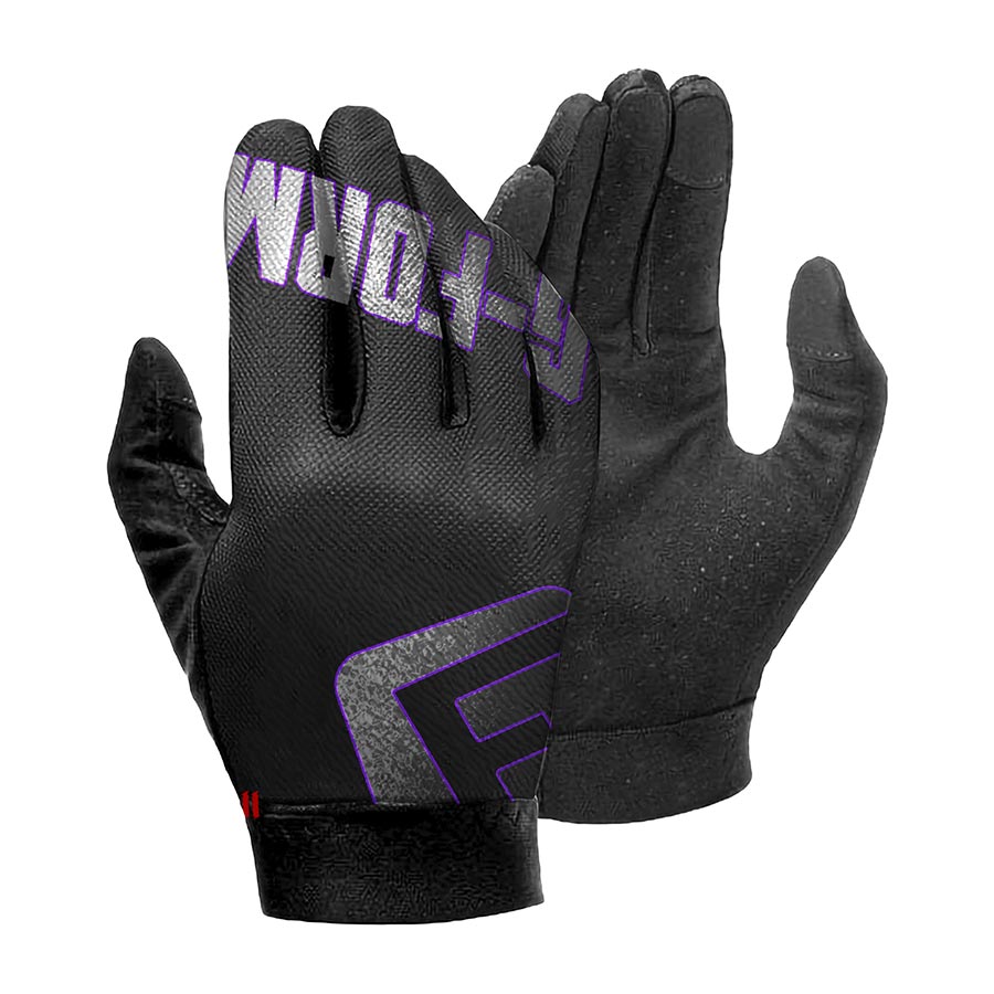 G-Form, Tempo Glove, Full Finger Gloves, Black Purple, L, Pair