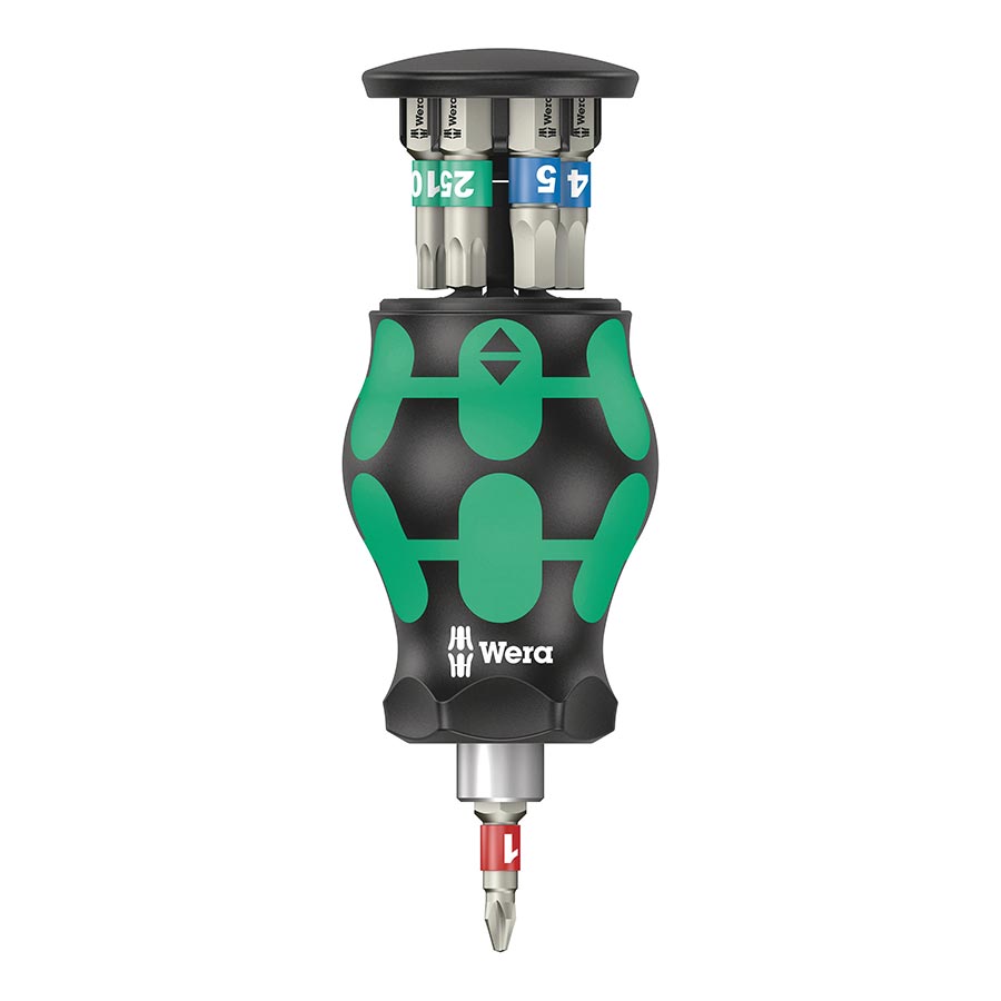 Wera, Bicycle Set 11, Stubby Screwdriver, 1/4''Hex with integrated magazine