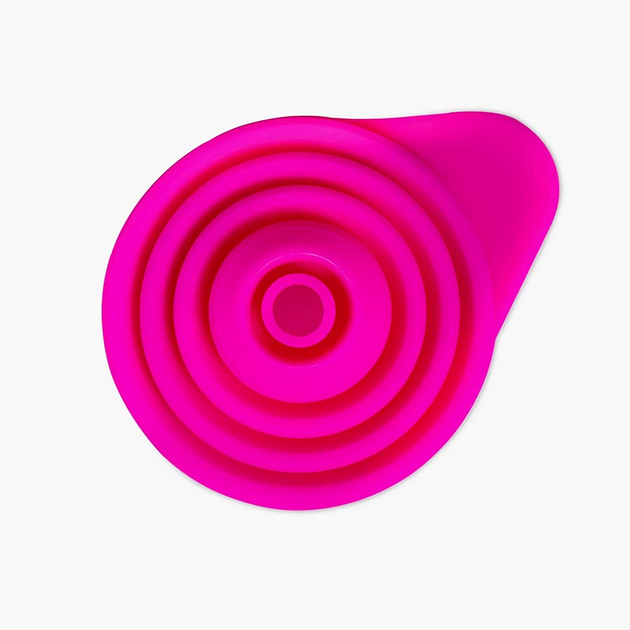 Muc-Off, Collapsible Silicone Funnel, Large, Pink