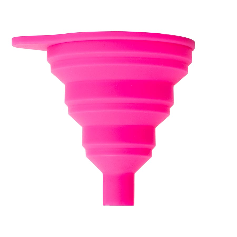 Muc-Off, Collapsible Silicone Funnel, Large, Pink